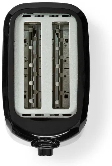 Prăjitor de pâine cu două fante Nedis KABT150EBK 700W/230V negru