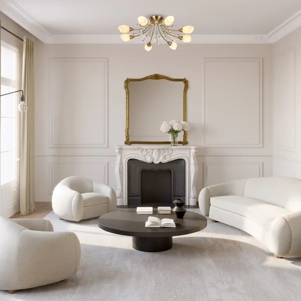 Lustră aplicată Brilagi MEGAPOLIS 8xE14/60W/230V bronz