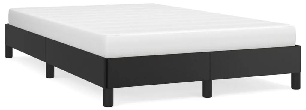 346892 vidaXL Cadru de pat, negru, 120x200 cm, piele ecologică