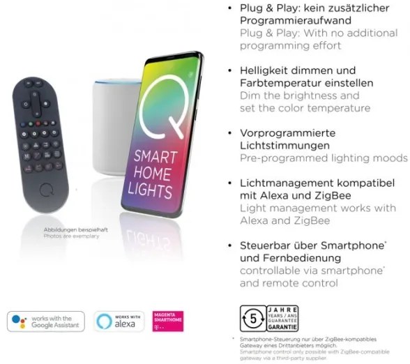 Paul Neuhaus 6071-18-LED Lustr Q-PIATO LED 35W 230V 2700-5000K cu DO