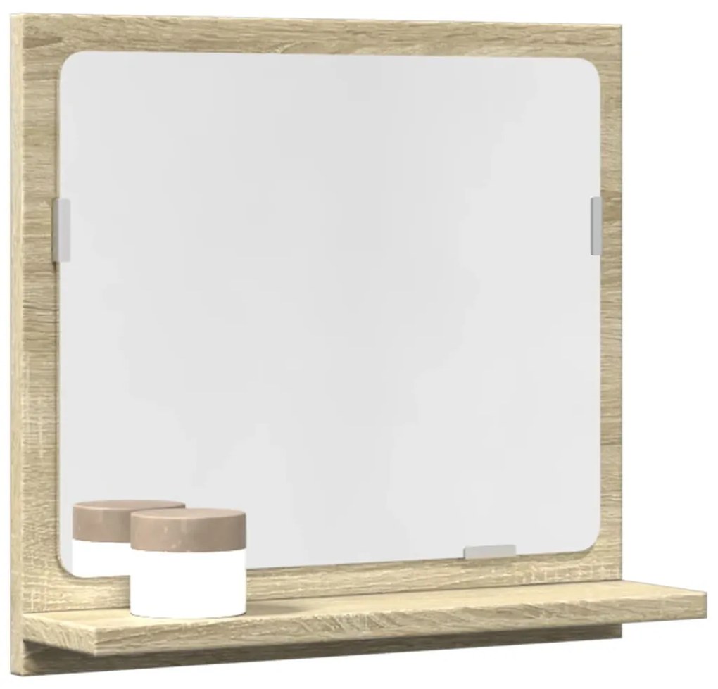 vidaXL Dulap baie cu oglindă stejar sonoma 40x11x37 cm lemn compozit