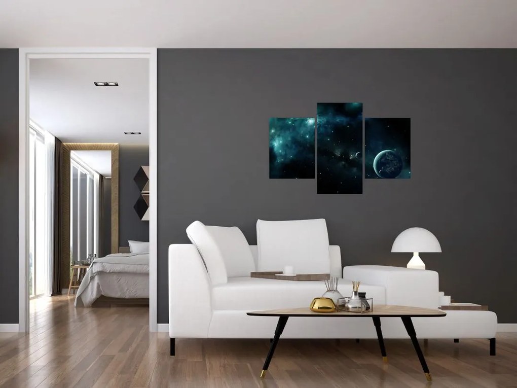 Tablou - Viața în spațiu (90x60 cm)