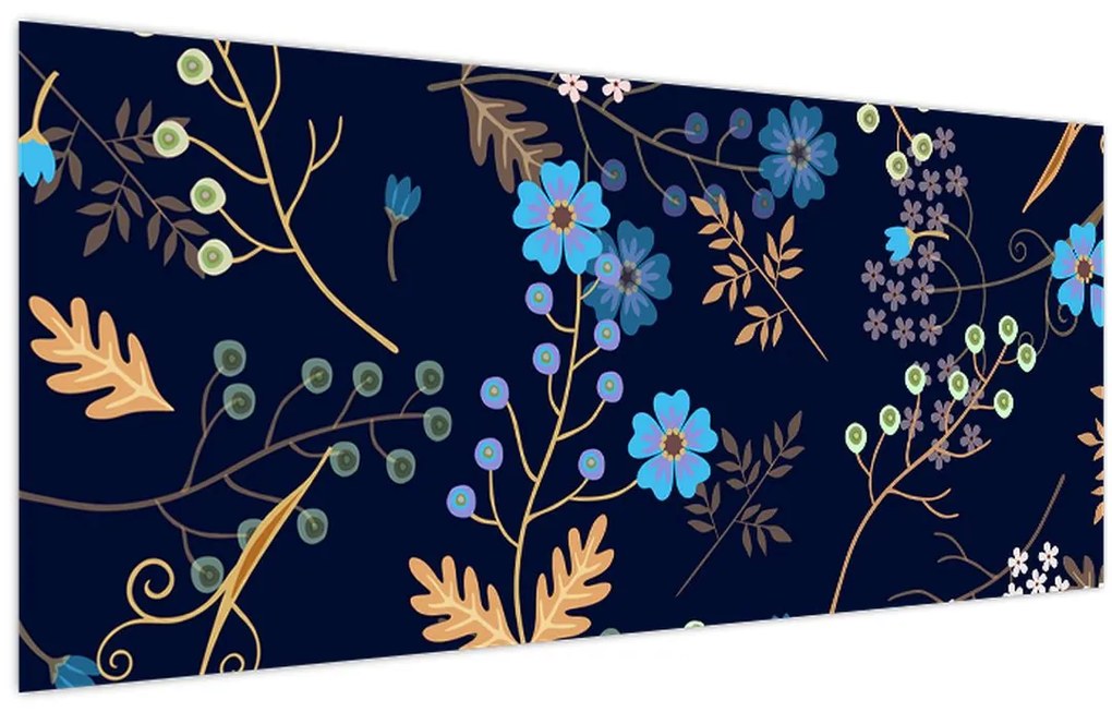 Tablou - Flori de toamnă (120x50 cm)