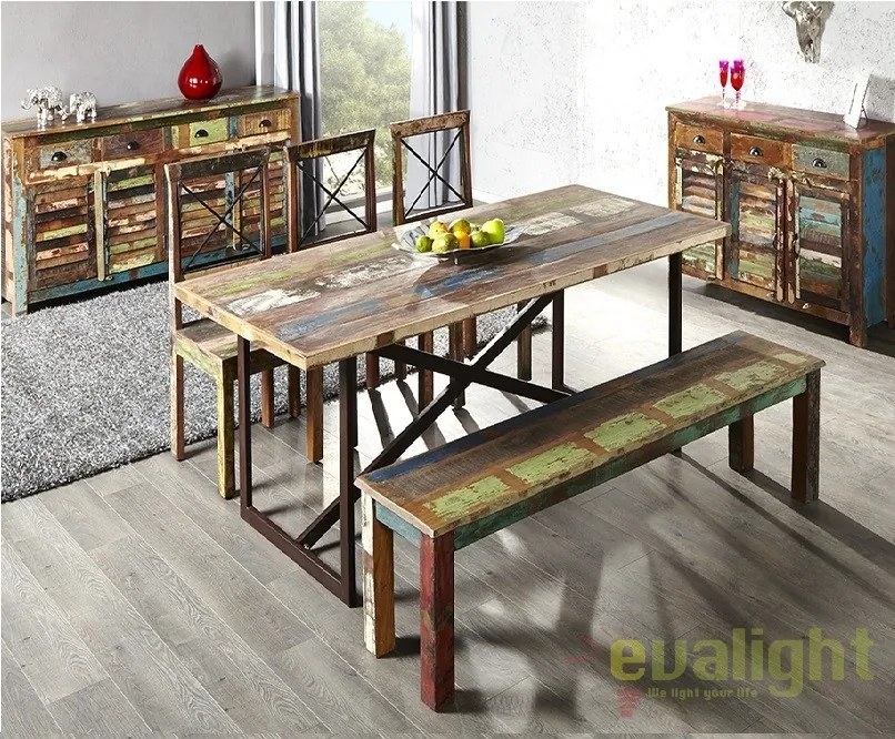 Comoda design vintage, shabby chic Jakarta 125cm A-19906 VC