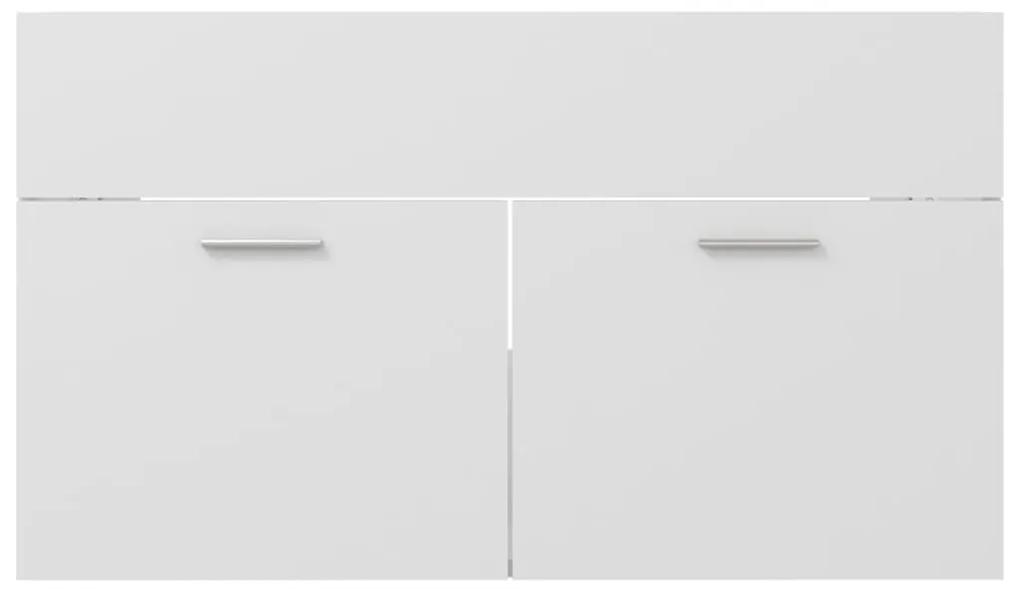 Dulap cu chiuveta incorporata, alb, PAL Alb, 80 x 38.5 x 46 cm