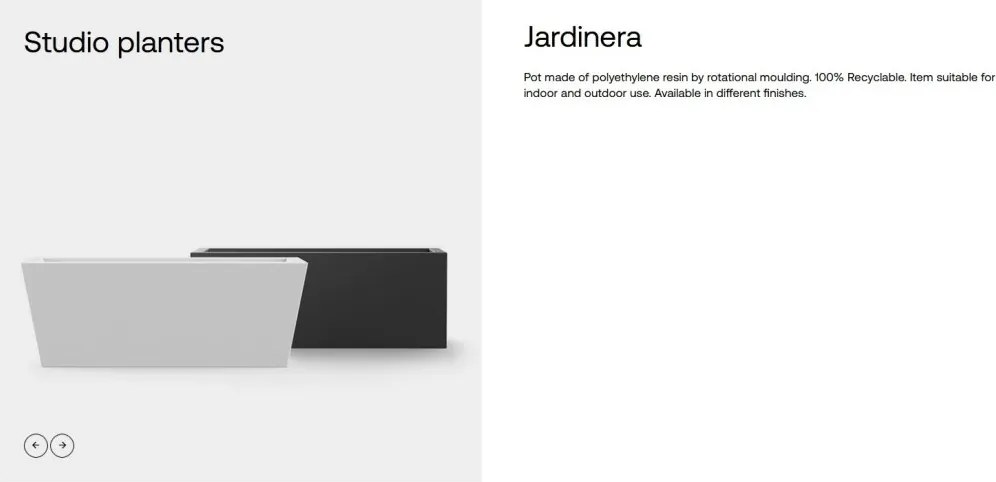 Jardiniera plante design decorativ exterior/interior JARDINIERE 100x40x40cm