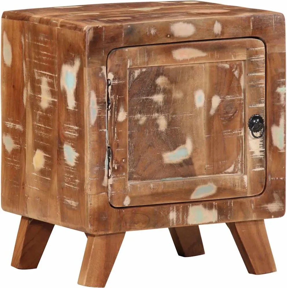 vidaXL Noptiera 40x32x46 cm lemn masiv recuperat