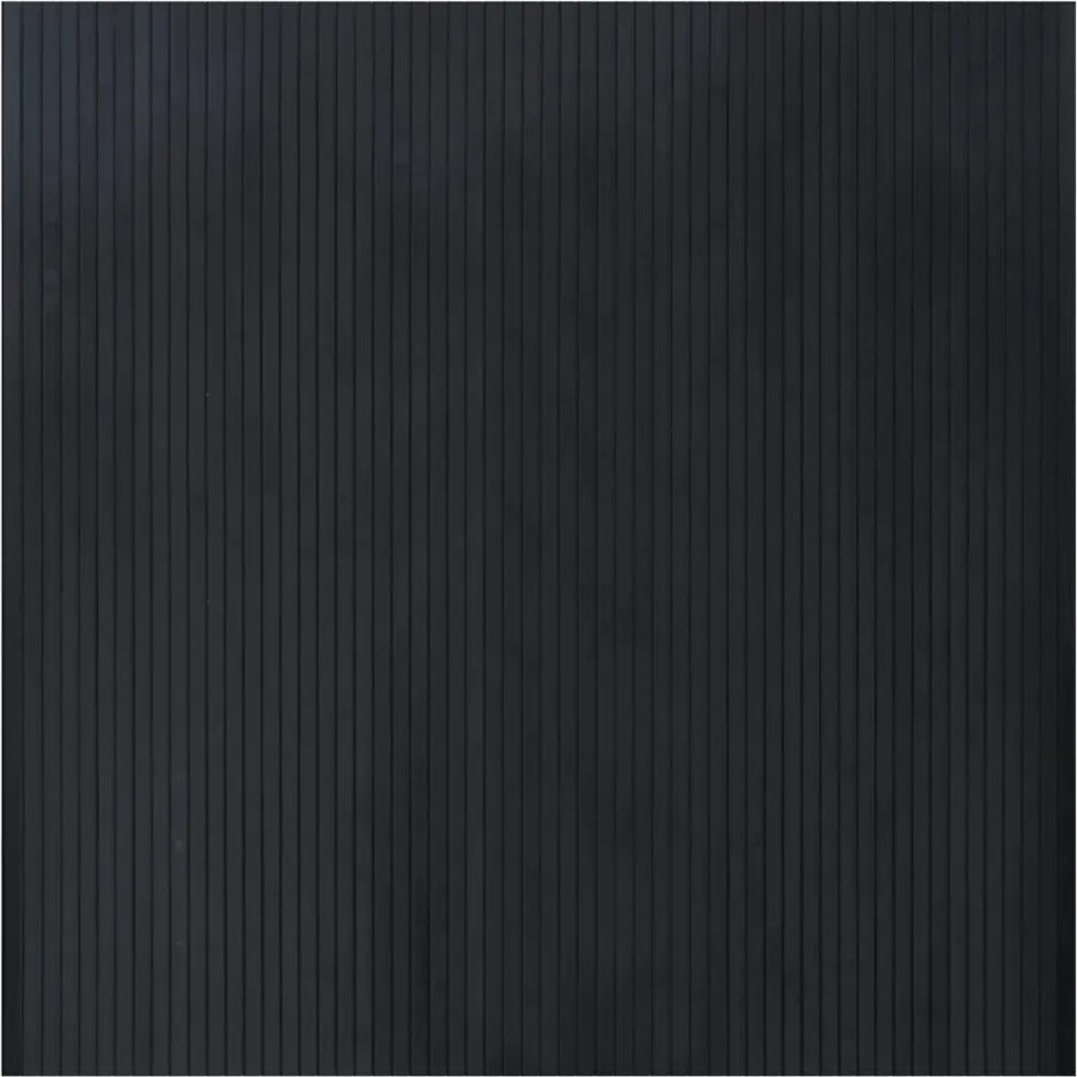vidaXL Covor dreptunghiular, negru, 100x100 cm, bambus