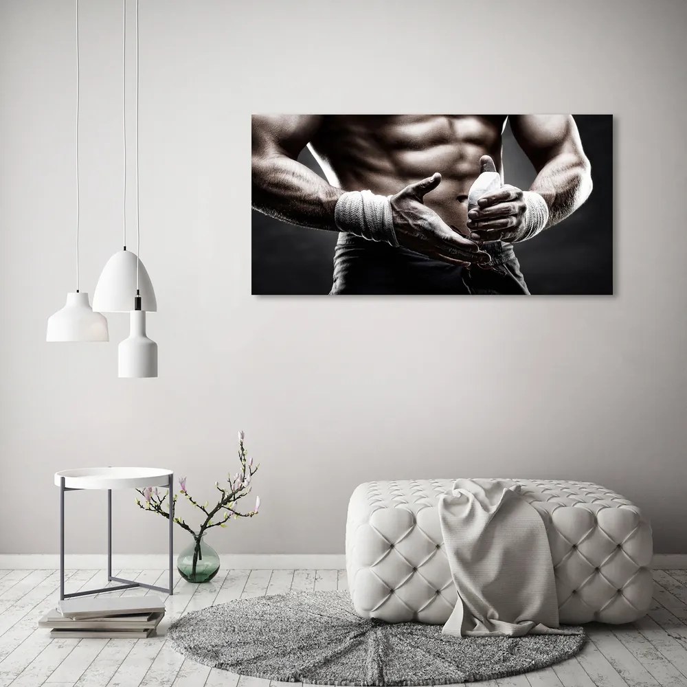Tablou sticlă acrilică Clădire musculare