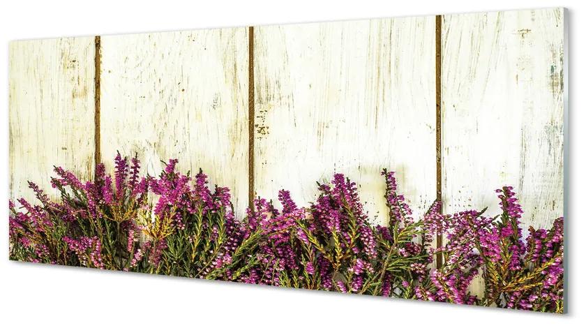 Tablouri acrilice placi de flori violet