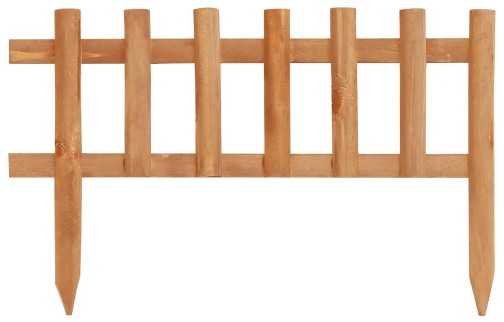 Borduri de gazon,10 buc., 4,4 m, lemn de brad 10, Maro
