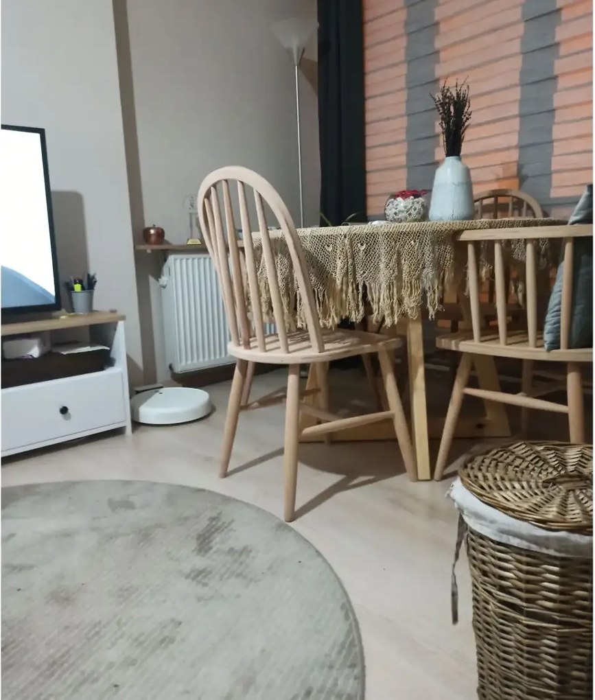 Masa rotund  dining din lemn  Homs, seria A-620,90 x 75 cm,30176