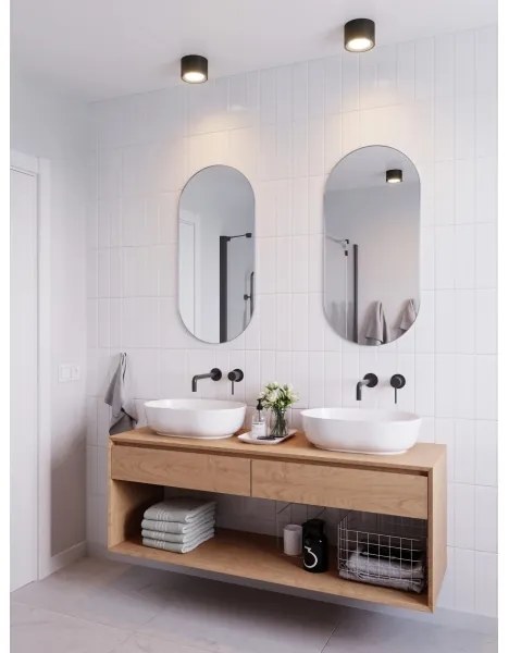 Nordlux - Spot LED LANDON pentru baie, 6,5 W, 230 V, IP44, negru