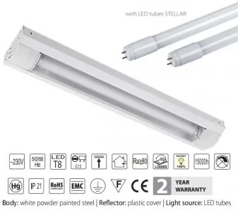 Corp iluminat LED 2X9W 4000K NEDA ELMARK