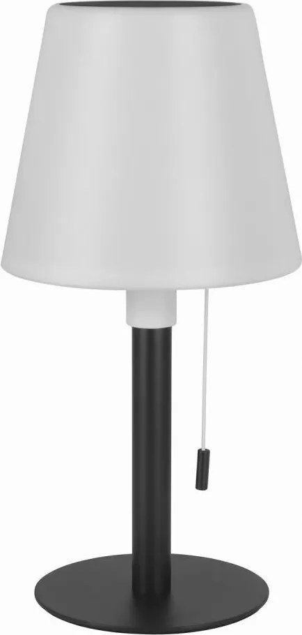 Lampă solară LED reglabilă LED/2W/5V USB 1200 mAh IP44 alb/negru
