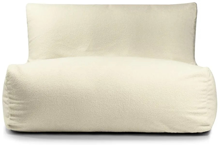 Fotoliu bean bag gri deschis cu tapițerie din țesătură bouclé Sofa Seat Lounge – SLOWDOWN
