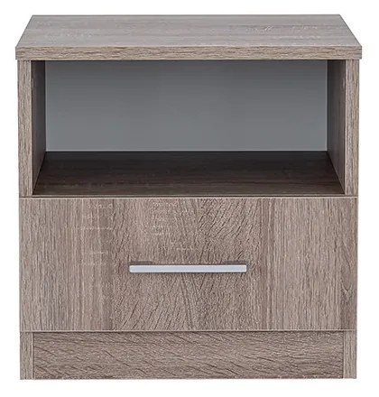 Noptieră Miami 1 sertar 40x40 cm stejar York-stejar York