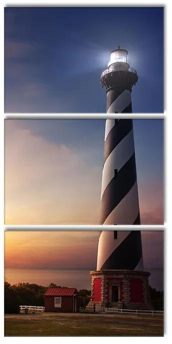 Tablou Cape Hatteras Lighthouse, 3 piese, 240 x 120 cm