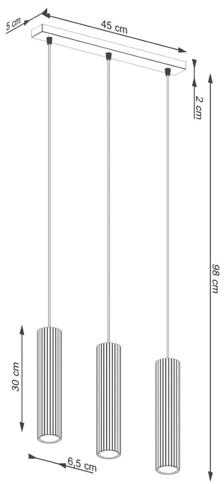 Lustră aurie Gleam – Sollux
