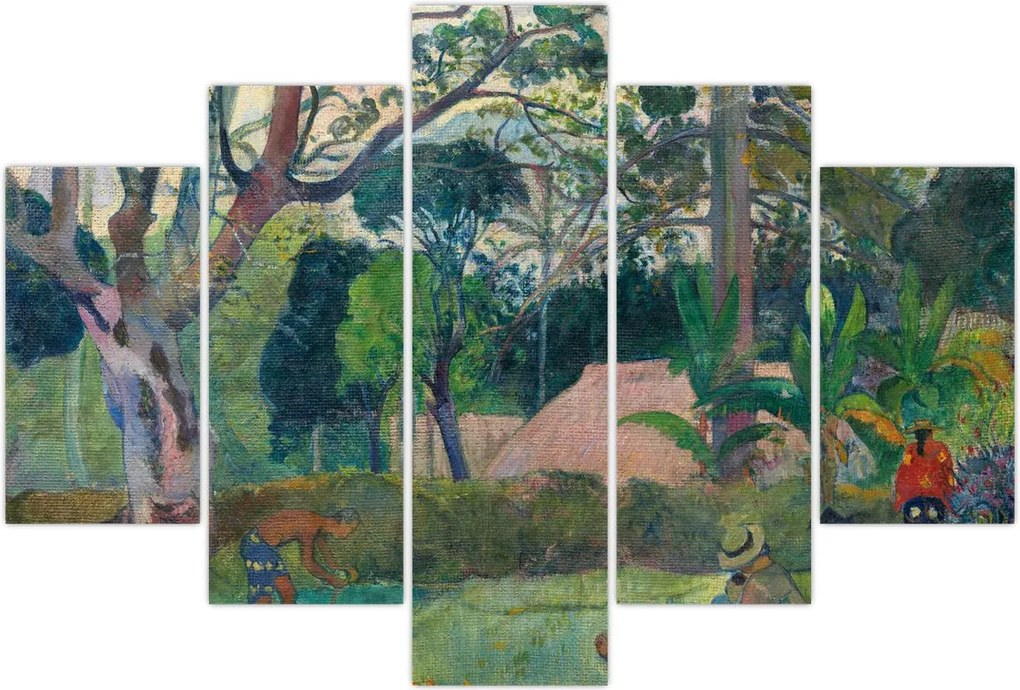 Tablou - Paul Gauguin, Te raau rahi (The Big Tree), reproducere (150x105 cm)