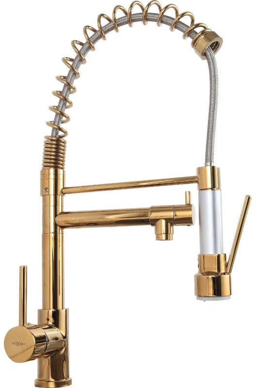 Mexen Corina baterie de bucătărie, Aurie - 670601-50