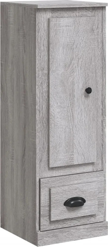 vidaXL Dulap înalt, gri sonoma, 36x35,5x103,5 cm, lemn compozit