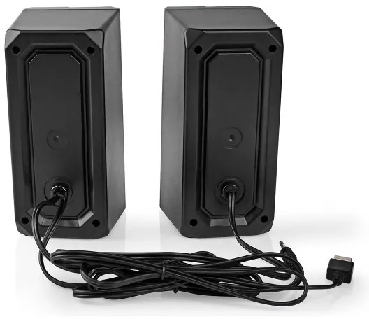 Nedis GSPR31020BK - Set 2x boxe RGB LED gaming 18W/5V