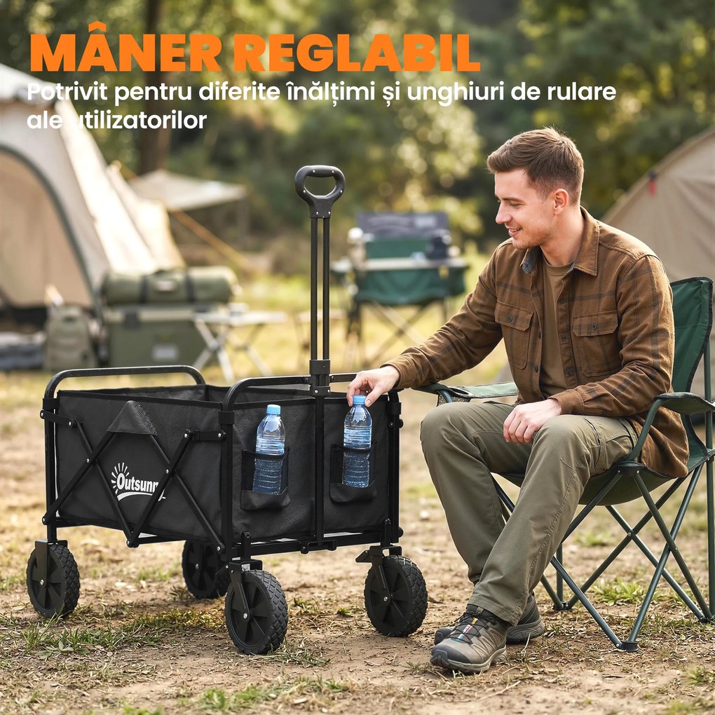 Outsunny cărucior multifuncțional | Aosom Romania