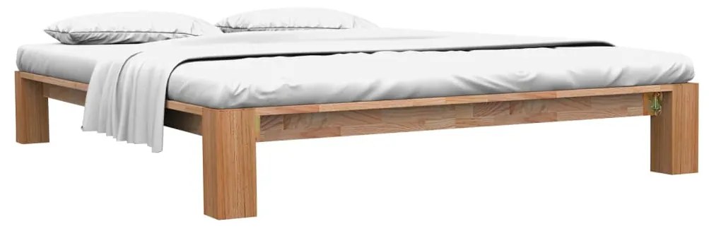 vidaXL Cadru de pat, 160 x 200 cm, lemn masiv de stejar