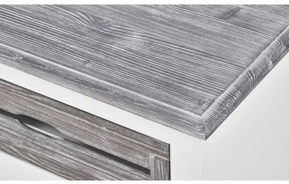 Bufet Cabana Cu 4 Usi Si 3 Sertare Alb Si Antracite ,174.4 Cm
