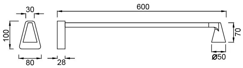 Aplica de perete LED stil minimalist AFRICA II