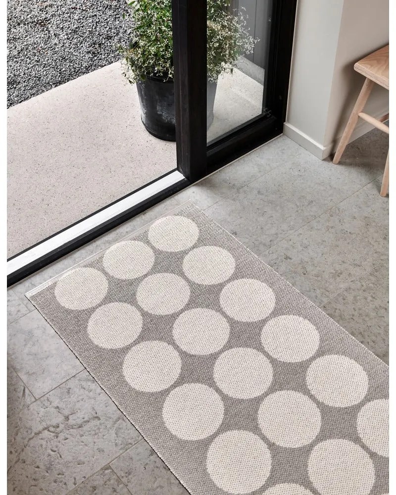 Covor tip traversă pentru interior și exterior bej/crem 70x320 cm Hugo Linen Vanilla – Pappelina