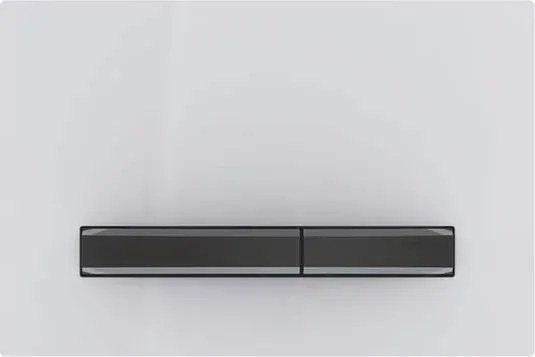 Clapeta de actionare Geberit Sigma50 alb/butoane negru mat