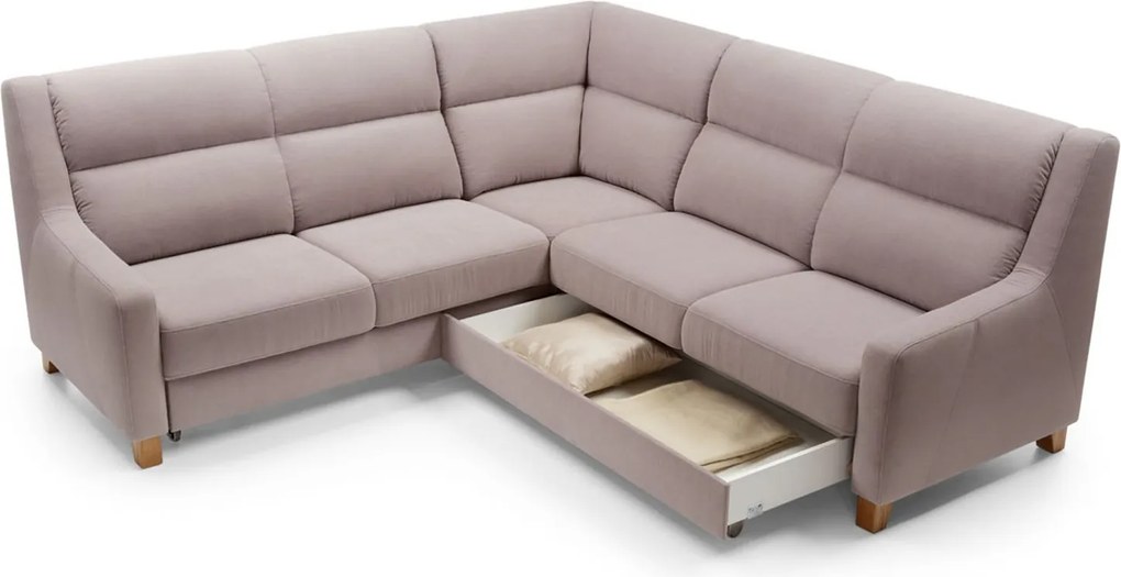 Colțar lemn masiv WAY extensibil, 240 × 101 × 240 cm - Stânga
