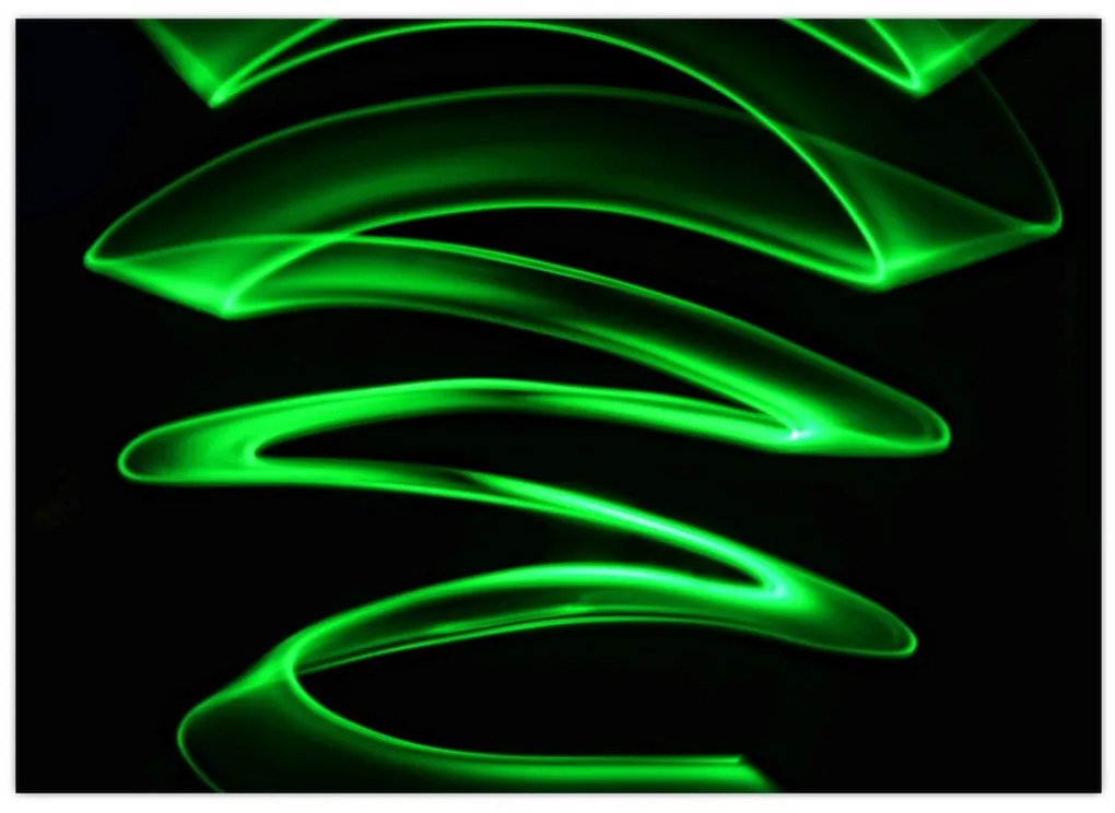 Tablou - valuri neon (70x50 cm)
