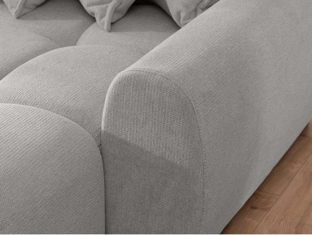 Colțar gri deschis (cu colț pe partea dreaptă/cu șezlong) Albane – Ropez