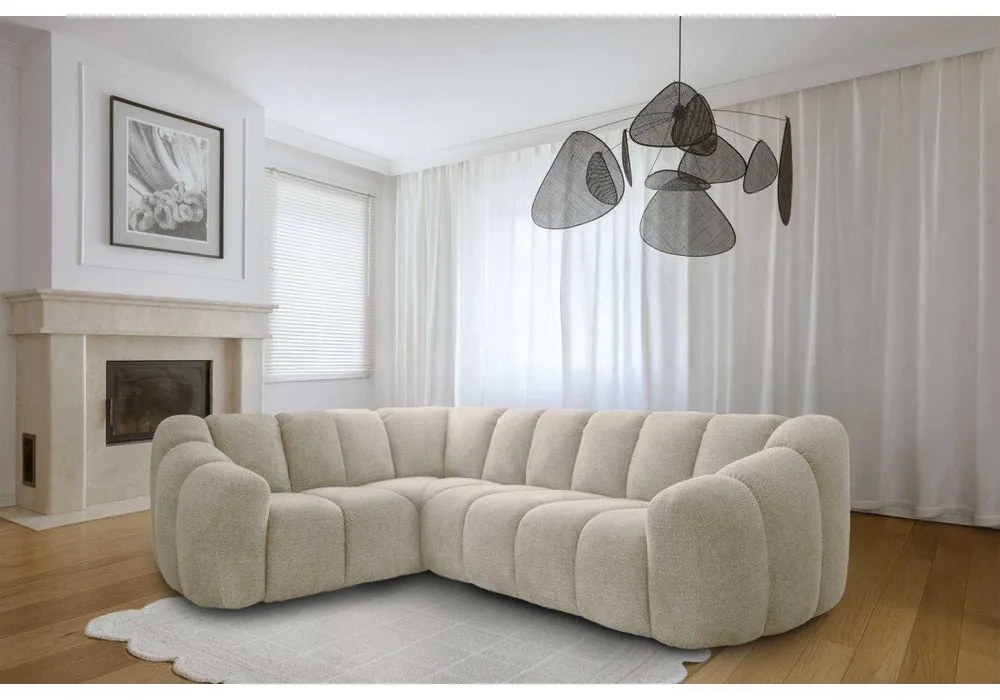 Colțar bej (cu colț pe partea stângă/în formă de ”L”) Shell – Miuform