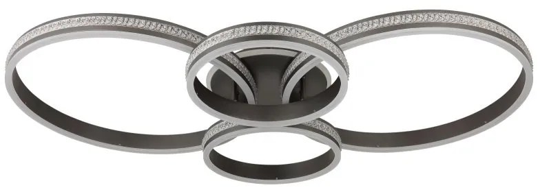 Plafoniera LED CCT GROUNI aluminiu titan mat