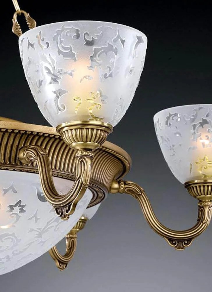 Candelabru din alama 6 brate design italian 9L 6252