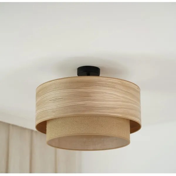 Brilagi - Lustr MONTANA BOHO 1xE27/15W/230V pr. 45 cm maro, montaj plafon