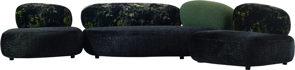 Set canapea dumonde + 2 fotolii cu sezut confortabil din spuma high-density Serene 220x 134 cm