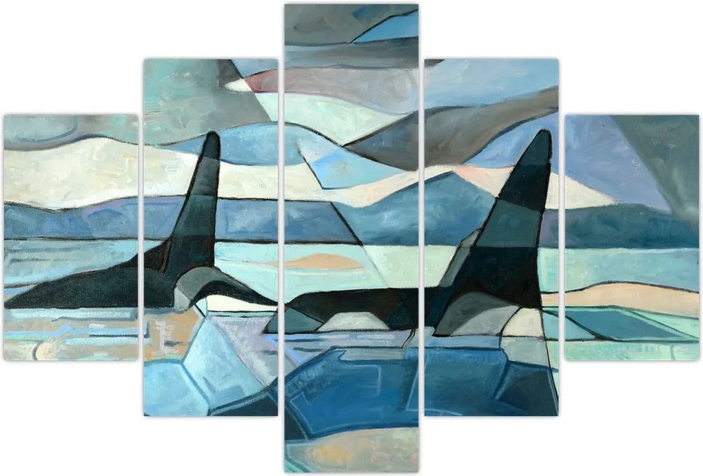 Tablou - Balene (150x105 cm)