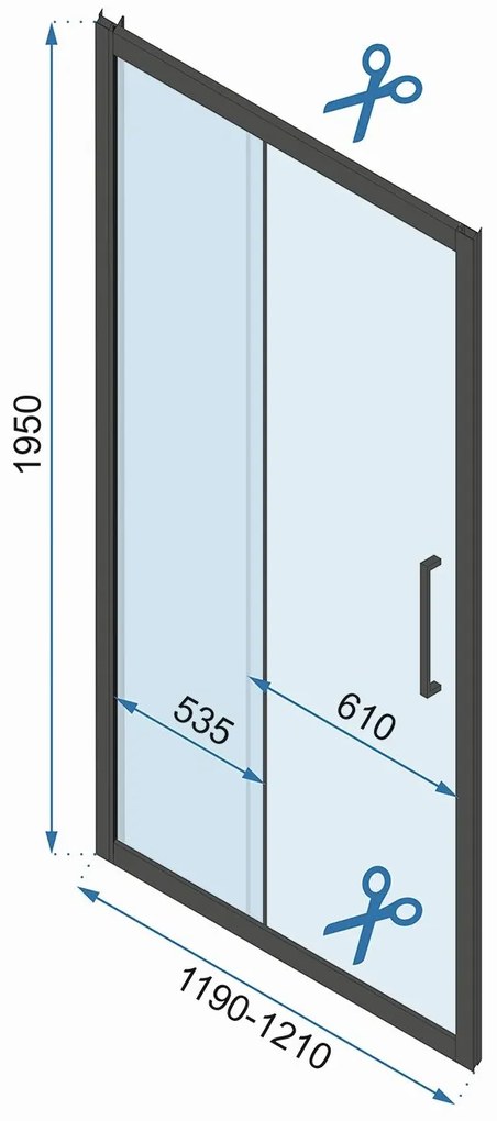 Cabina dus REA Rapid Slide Chrome