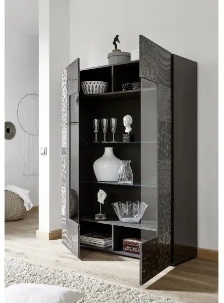 Vitrină ARIA antracit