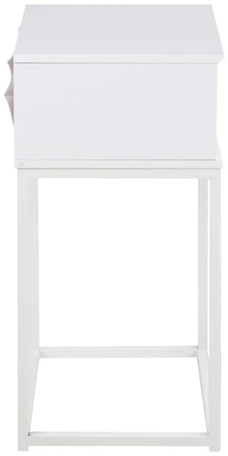 Noptieră Actona Mitra, 40 x 30 cm, alb