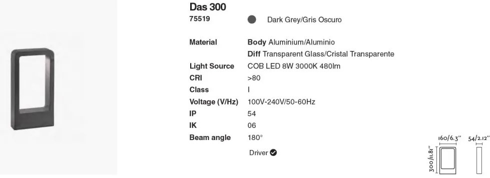 Mini Stalp LED de exterior modern DAS