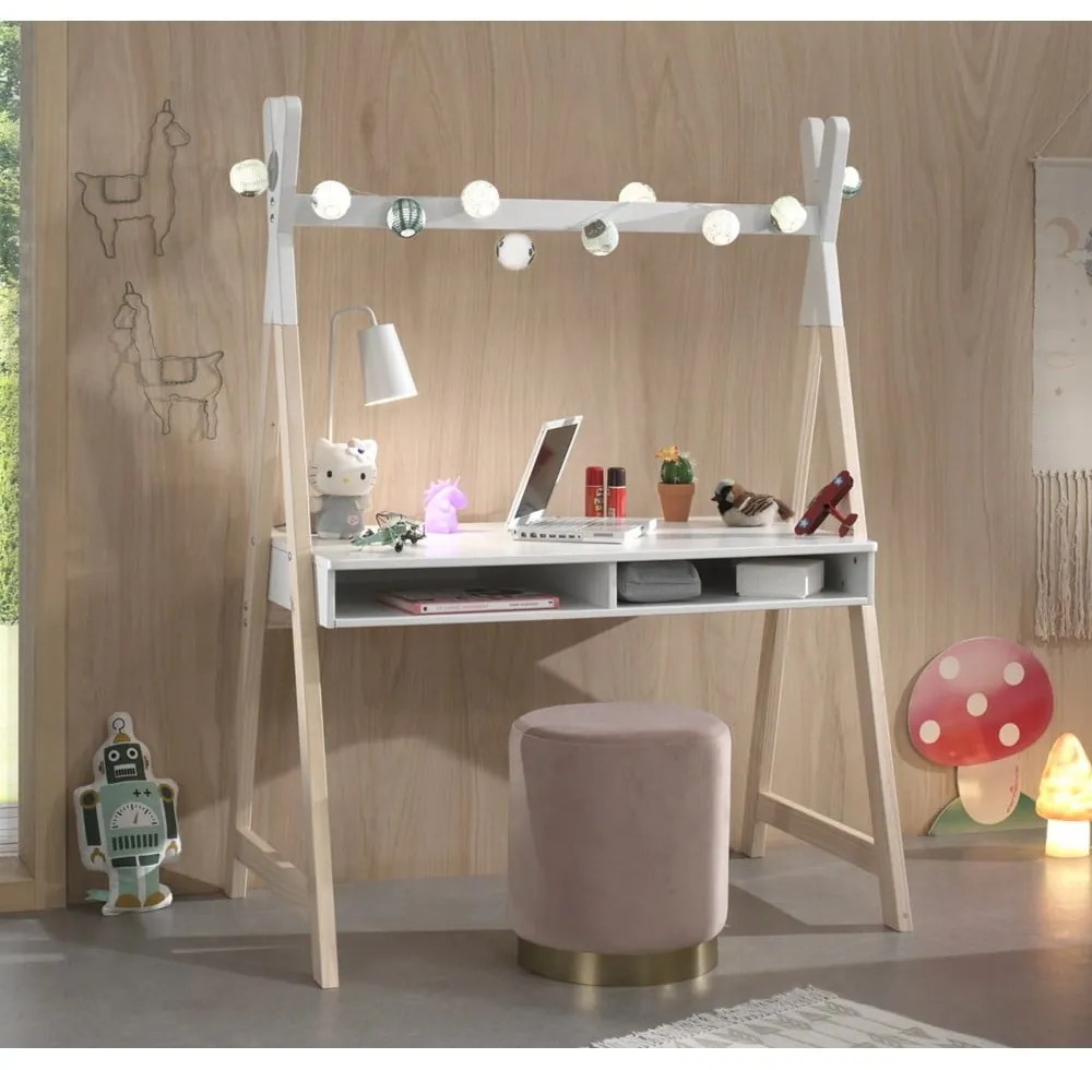 Birou pentru copii Vipack Kiddy, alb