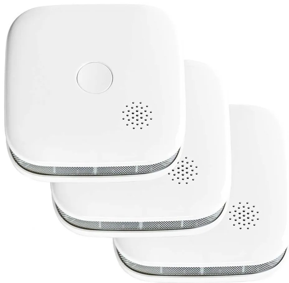 SET 3x detector de fum Nedis WIFIDS21WT3 SmartLife 3V/1xCR123A Wi-Fi