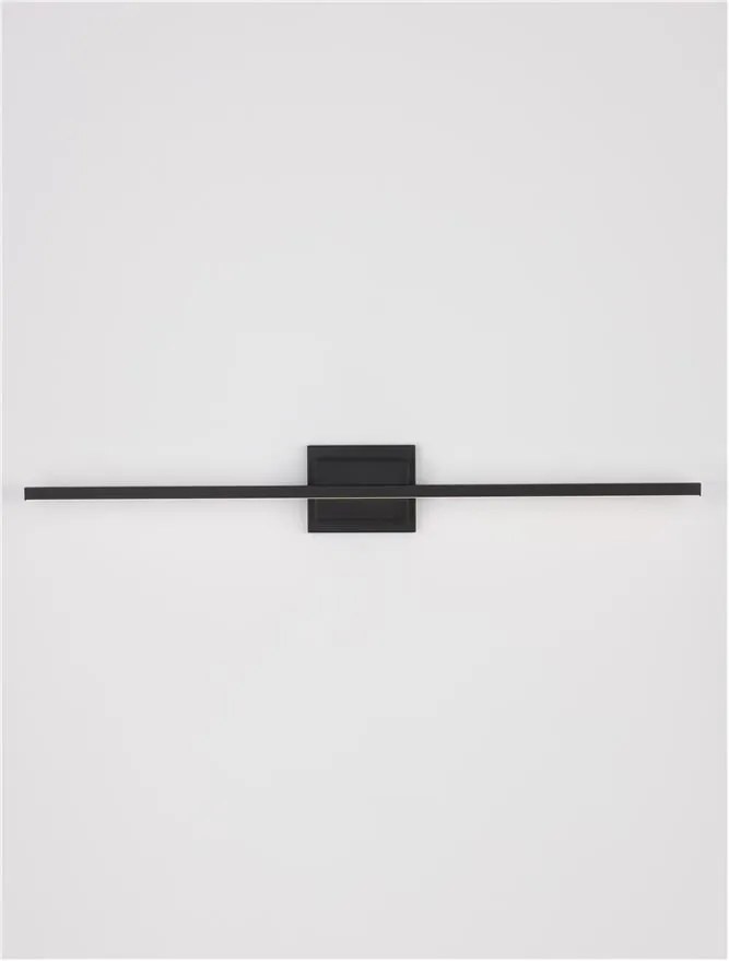 Aplica LED pentru oglinda / tablou AZURE negru L-90,5cm