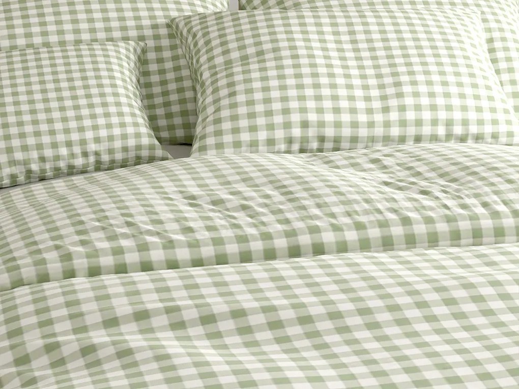 Lenjerie de pat din bumbac GRENTIS verde Dimensiunile lenjeriei: 70 x 90 cm | 140 x 200 cm